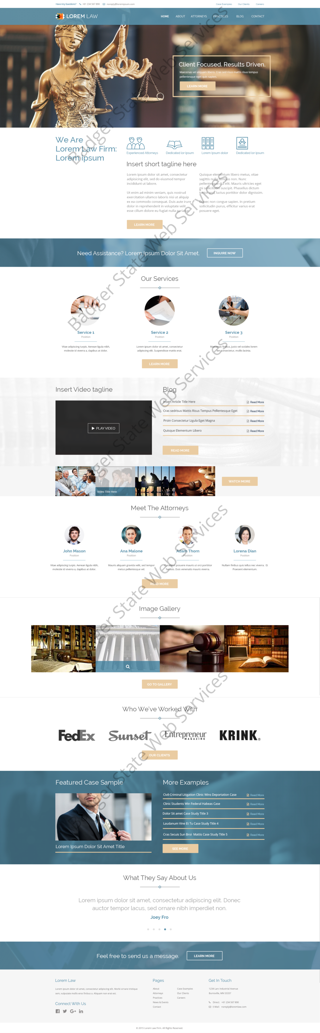 Lawyer Web Design Mockup-M